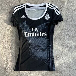 Adidas Real Madrid Black Graphic Tee